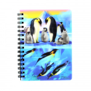 Carnețel zoo, cu spirală, 3D, Penguin Plunge - Img 2