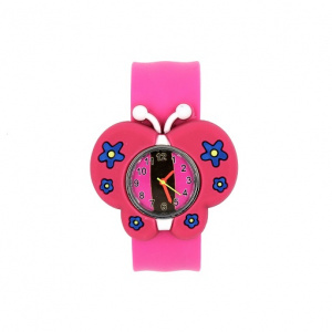 Ceas colectionabil Wacky Watch fluturaș ciclam