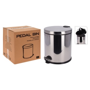Coș de gunoi din oțel inoxidabil, 20L, cu pedală, sistem soft-close