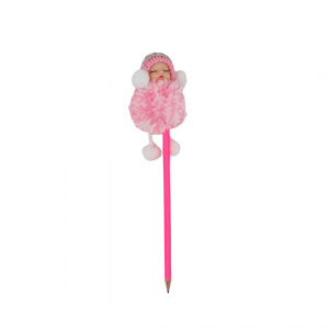 Creion figurină Bebeluș roz 22 cm
