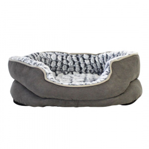 Culcuș căței culoarea gri 55x45x17 cm - Img 1