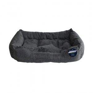 Culcuș căței culoarea negru 61x45x12 cm