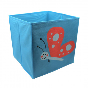 Cutie bleu depozitare animăluț fluturaș 30x30cm
