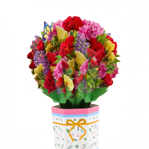 Decorațiune din hârtie Magic Pop-Ups Buchet diverse flori - Img 2