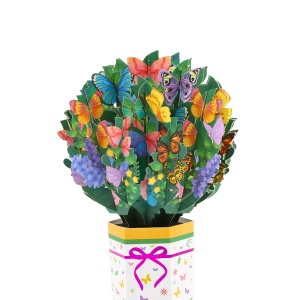 Decorațiune din hârtie Magic Pop-Ups Buchet fluturi - Img 2