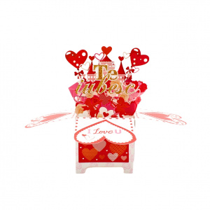 Decorațiune din hârtie Magic Pop-Ups Te iubesc - Img 1