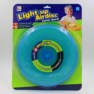 Disc zburator frisbee albastru 25cm cu led - Img 3