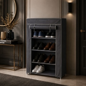 Fabric shoe rack, 60 x 30 x 80 cm, 3 tiers