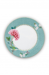 Farfurie din porțelan, Pip Studio, Bleu, 21cm, colecția Blushing Birds - Img 1