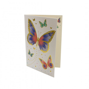 Felicitare Gold Sweet Butterflies