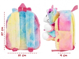 Ghiozdan grădiniță, Perletti, model Unicornul Emi, 27 cm, colecția Perletti Toys