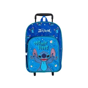 Ghiozdan troller, Perletti, model Stitch, 36 cm, colecția Lilo & Stitch