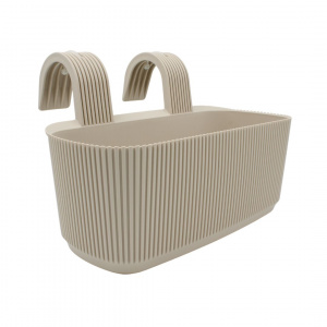 Ghiveci pentru balustradă, 3200 ml, crem