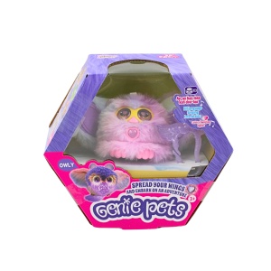 Jucărie interactivă, Genie Pets, OWLY, lumini colorate, sunete și cântece, funcție aripi, 3x LR44, 3+ ani