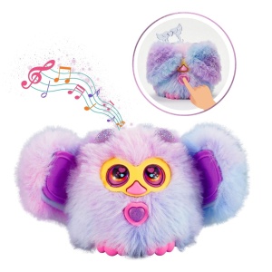 Jucărie interactivă, Genie Pets, OWLY, lumini colorate, sunete și cântece, funcție aripi, 3x LR44, 3+ ani