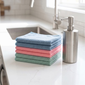 Lavete din microfibră Daily Cleaning, 30x30 cm – set 6 bucăți, multicolor, Ultra Clean, curățare eficientă