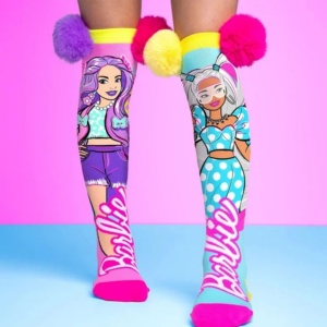 Madmia BARBIE BUTTERFLY colorful long socks for girls aged 6–99