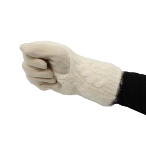 Mănuși damă, Antonio, cu funcție touch și manșetă detașabilă, culoare bej, one size