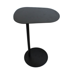 Masă Laterală Neagră din Metal, H&S Collection, 35xH53 cm – Design Minimalist
