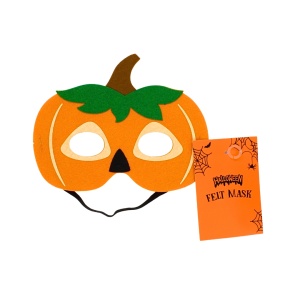 Masca de Halloween, din fetru, model față de dovleac, Eurowrap