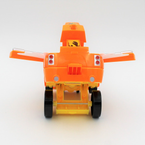 Mașinuță convertibilă, tip robot Eagle, Deluxbase, culoarea portocaliu