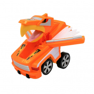 Mașinuță convertibilă, tip robot Eagle, Deluxbase, culoarea portocaliu