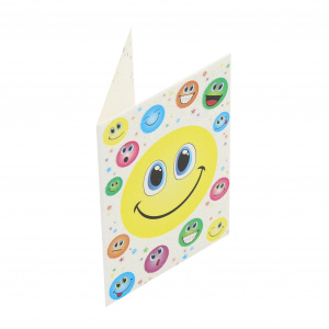 Mini felicitare Colour Faces
