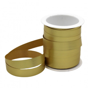 Minirolă rafie auriu mat 10m x 10mm - Img 1