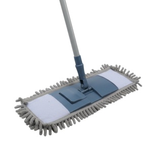 Mop din microfibră cu mâner telescopic, Ultra Clean, 44x14 cm