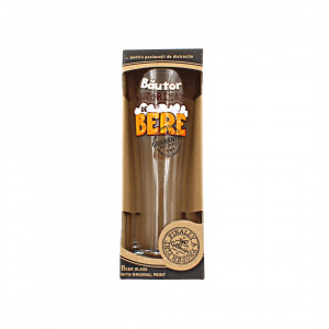 Pahar pentru bere BĂUTOR AUTORIZAT 600ml