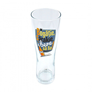Pahar pentru bere BOGĂȚIE, SĂRĂKIE 600ml