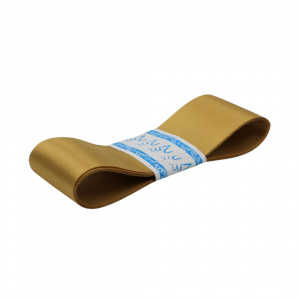 Panglică lucioasă textilă AURIU 38mm x 2m