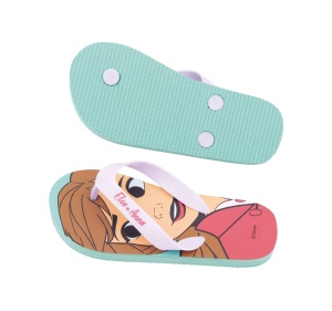 Papuci Flip-flops, pentru copii, model Frozen, culoarea mov, Arditex