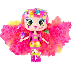 Păpușă Mini Decora Electra 13 cm cu Accesorii – Păpușă de Personalizat, Peste 40 Surprize, păr lung, colecția Decora Girlz
