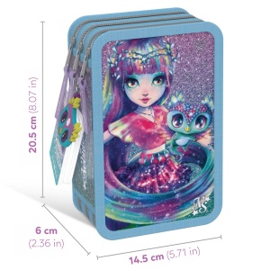 Penar cu 3 compartimente, complet echipat, personaj Isadora - Nebulous Stars