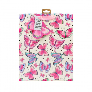 Pungă cadou Clairefontaine L Butterfly Pink