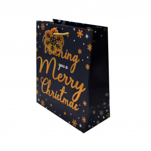 Pungă cadou Crăciun SDE M WISHING YOU XMAS - Img 1