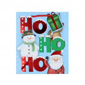 Pungă cadou Crăciun SDE XL CUTE HOHOHO - Img 2
