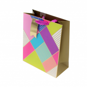 Punga cadou hartie M Colorful Abstract