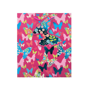 Punga de cadou hartie XL BUTTERFLY - Img 1