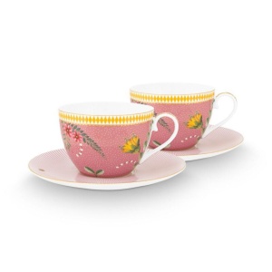 Set 2 cești cu farfurioare, Pip Studio, colecția La Majorelle