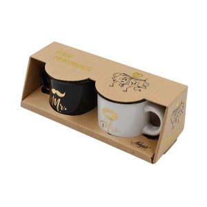 Set 2 Cești Espresso, Nekupto – “Mr. & Mrs.”, 2 x 80 ml