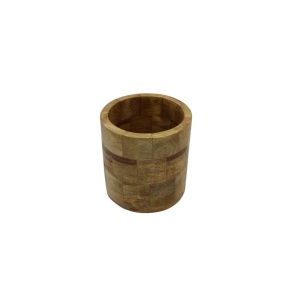 Set 3 măști de ghiveci din lemn de mango, H&S Collection – Dimensiuni 25,5x23 cm, 20x19,5 cm, 14.5x15 cm