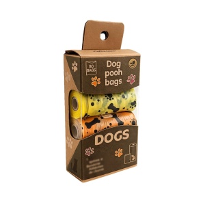 Set 4 saci igienici, 80 de punguțe, pentru câini, Pets Collection