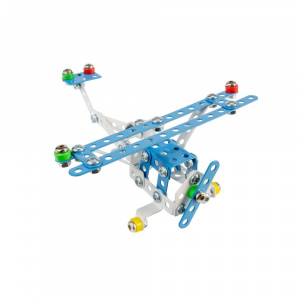 Set construcție metal avion airscout 141 piese - Img 1