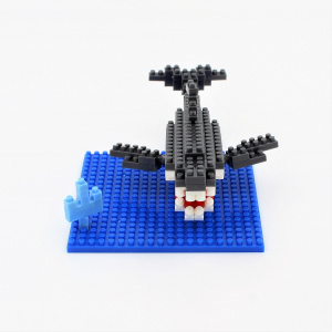 Set construcție Microbricks rechin 150 piese