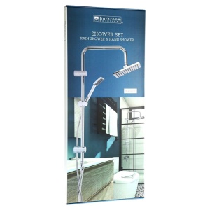Set de duș de perete fără baterie Rain, crom, Bathroom Solutions