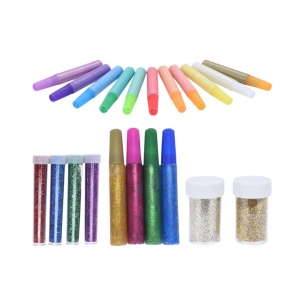 Set Glitter Art & Craft – 21 Piese | Culori Sclipitoare pentru Decorațiuni Creative