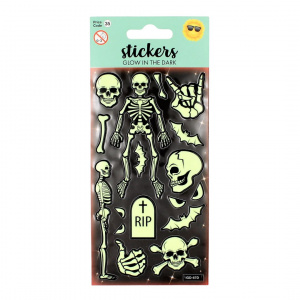 Set stickere Glowing Skeletons 17 bucati - Img 1