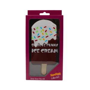 Șosete Funny Ice Cream unisex, model înghețată pe băț, multicolor, One Size, cadou amuzant